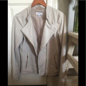 Calvin Klein soft faux suede blazer